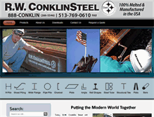 Tablet Screenshot of conklinsteel.com